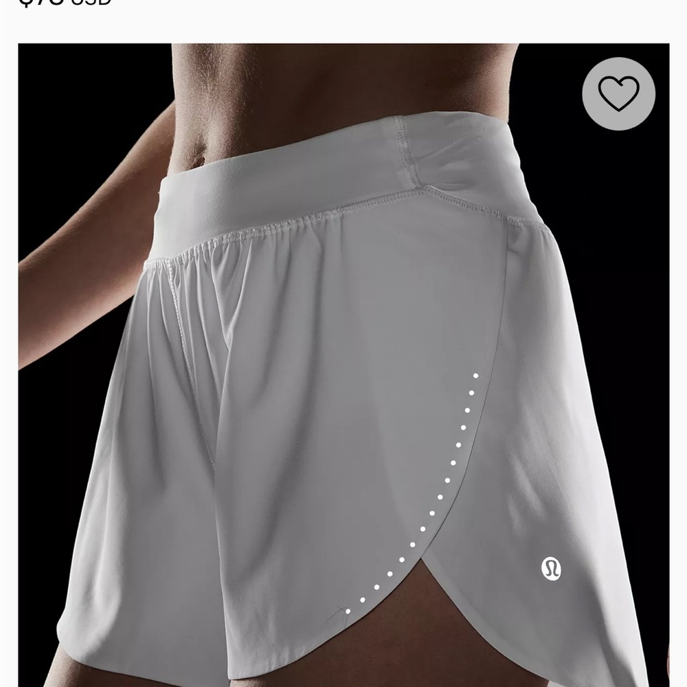 Fast and free white shorts